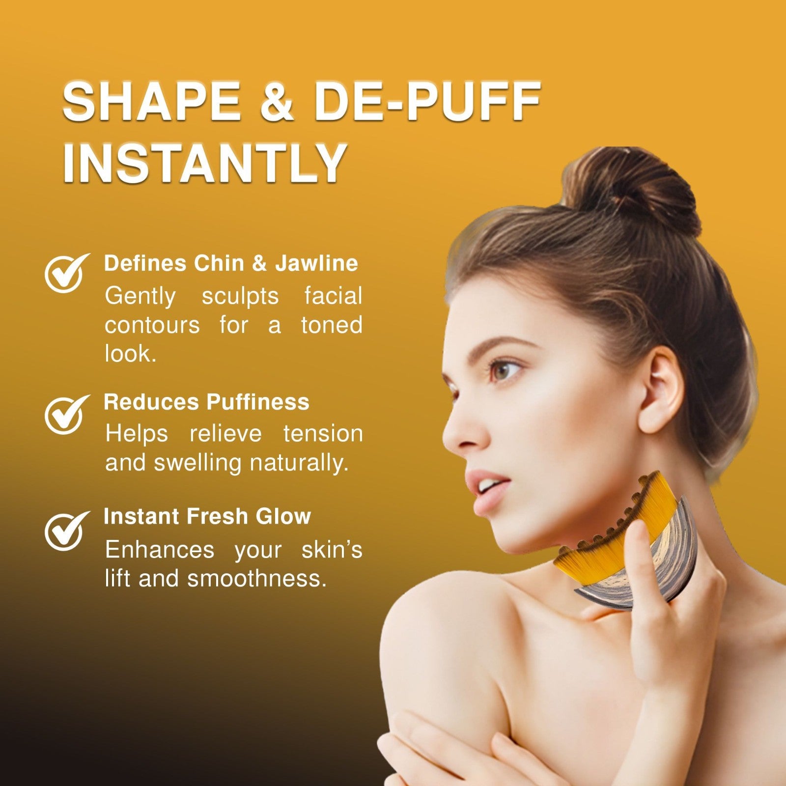 New Lymphatic Contour Face Brush, Lymphatic Drainage Massager by Glowiex